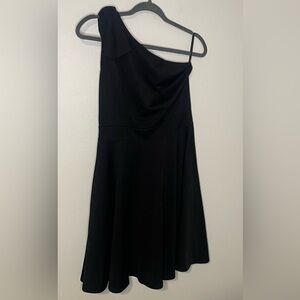 Jasambac Black One Shoulder Bow Cocktail Dress women’s medium